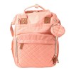Pink Diaper Bag Backpack Multi Compartment Waterproof Large Capacity Travel