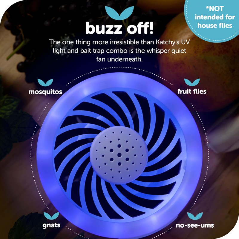 Katchy Duo Indoor Insect Trap with Scent Pod - Fan