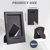 SOFPLATE 6 Pack 2X3 Inch Black Plastic Picture Frame Mini