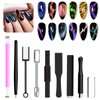 SUPWEE Cat Eye Magnet for Nails 9PCS Magnet Nail Tool
