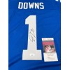 JOSH DOWNS AUTOGRAPHED INDIANAPOLIS COLTS CUSTOM JERSEY JSA COA