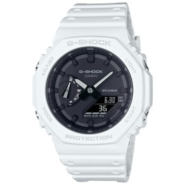 Casio G-SHOCK GA-2100 Series Men's Carbon Core Guard Digital Analog Combination Model, wht