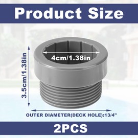 Gyinere 2 Pcs Pool Umbrella Stabilizer,Pool Umbrella Sleeve,Umbrella Stabilizer,Umbrella Sleeve for Pool Deck,Umbrella Sleeve Adapter,Umbrella Adapter,for Outdoor Patio 1 3/4" Insert