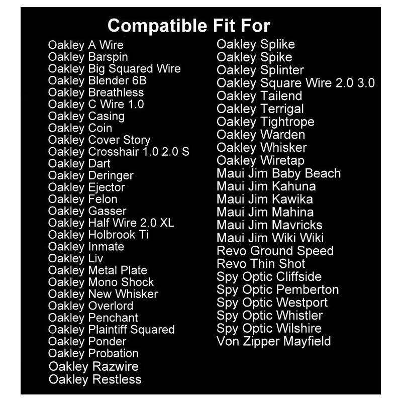 Galaxylense 2 Pair Nose Pads Push-in For Oakley Overload Warden