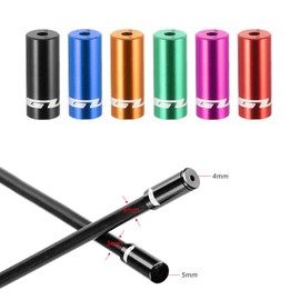 GUB 100pcs 4mm/5mm Aluminum Alloy Bike Derailleur Shift Brake Wire Cable End Cap Shifter Cable Housing Ferrules Tupe Tops Replacement Set