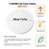 8 inch Air Fryer Parchment Paper Liners, 200pcs Round Perforated
