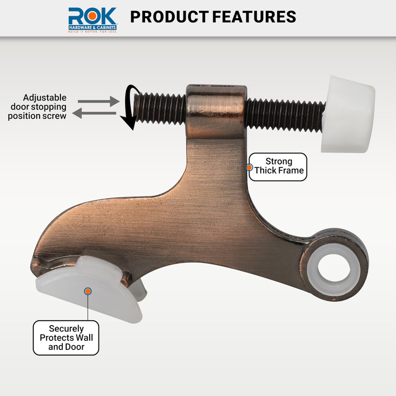 10 Pack Rok Hardware Adjustable Heavy Duty Hinge Pin Door
