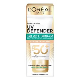 Bloqueador Uv Defender Antibrillo Tono Claro Spf50 40g
