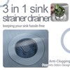 2Pcs 3 in 1 Sink Strainer Drainer, Stainless Sink Plug