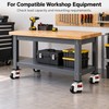 4-Pack 40F Leveling Casters with Adjustable Pads to Move &