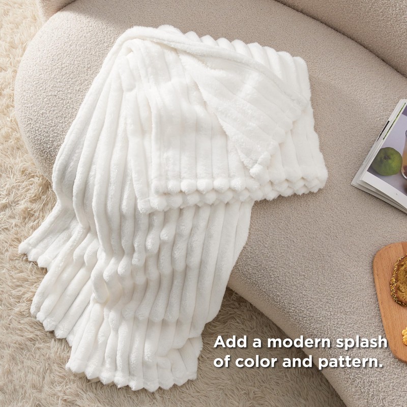 BEDSURE Cuddly Blanket Fluffy Blanket Fleece Blanket - Soft Warm
