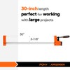 Jorgensen 2-pack 30” Bar Clamp Set, 90° Parallel Clamp Cabinet