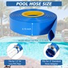 2" x 100 Ft Pool Backwash Hose, Blue Heavy Duty