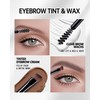 2-in-1 Eyebrow Gel Waterproof, Brown Eyebrow Gel Tint & Transparent