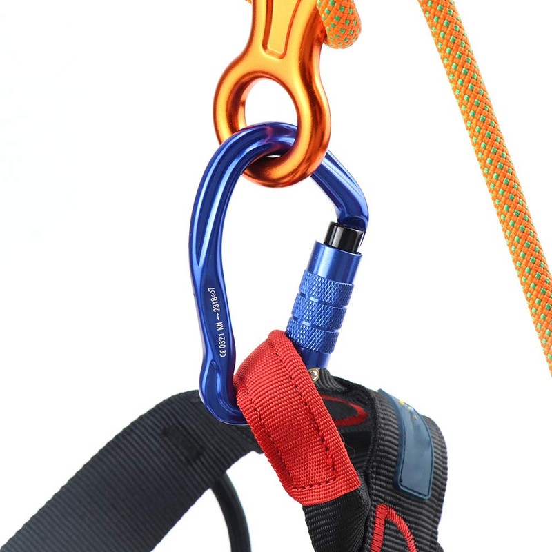 Carabiner, New Version Locking Carabiner, 61.3 lbs (23 - 45