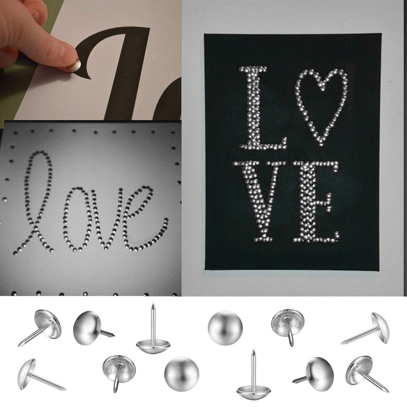 320 Pcs Upholstery Nails, Upholstery Tacks Pins, Furniture Decorative Thumbtacks,