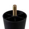 4PCS 80mm Height Plastic Sofa Legs,Black Plastic Furniture Legs Couch