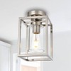 VINLUZ 1 Light Classic Semi Flush Mount Ceiling Light in