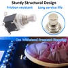 LKRXW 3Pcs DPDT 6 Pins Guitar Effect Pedal Footswitch Latching