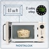 Nostalgia Retro Compact Countertop Microwave Oven - 0.7 Cu. Ft.