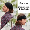 Women & Mens Japanese Bandana Wrap for Yoga, Elastic Cotton