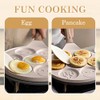 Bobikuke Smiley Face Pancake Pan - 10 Inch Mini Pancakes