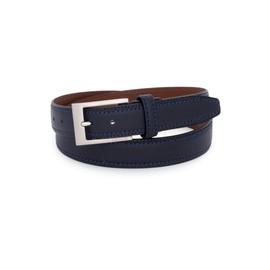 Lacoste 67060 Men's Belt, Genuine Leather, [05] Navy