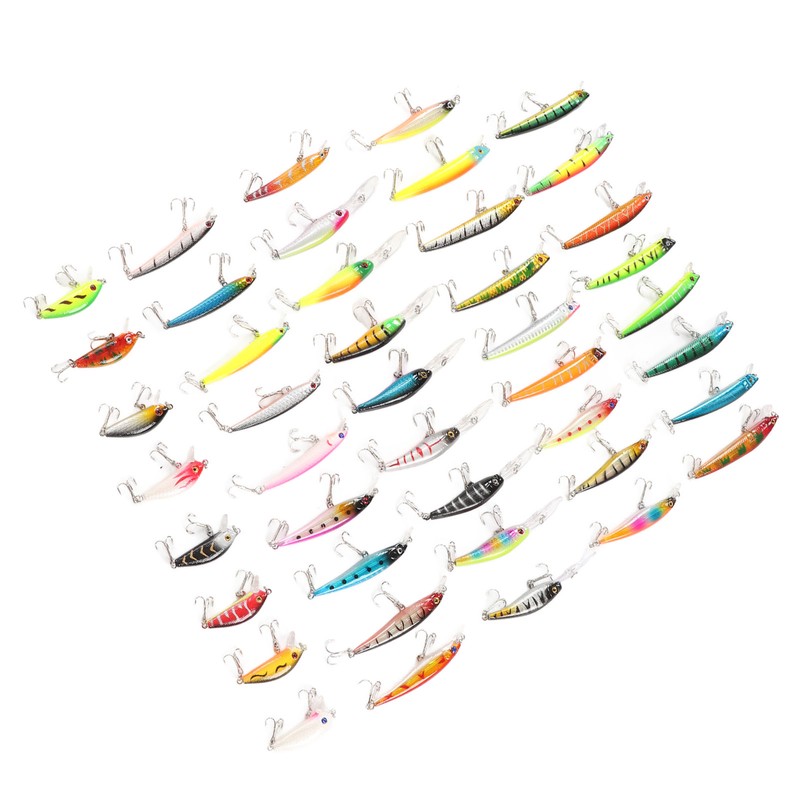 43Pcs Fishing Lure Kit Minnow Artificial Bait Universal Simulation Lure