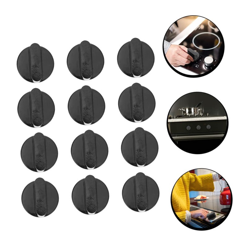 STOBOK 12Pcs Gas Stove Knobs Replacement Durable Plastic Control Knobs
