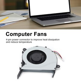 Dpofirs Laptop Fan Computer Fan 4-Pin Low Noise Durable CPU Fan for FL5500L F554L R556L VM510L VM890L R555LD X554L Laptop