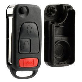 KeylessOption Replacement Keyless Entry Remote Fob Clicker Flip Key Shell Case