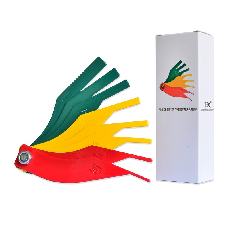 ITEQ Brake Lining Thickness Gauge 8 Piece SAE & Metric