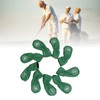 9pcs Golf Club Cover PU Leather Stylish Portable Golf Head