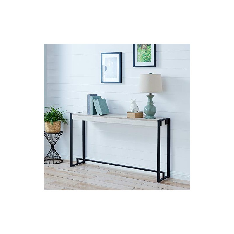 Holly & Martin Macen Console - Black with Distressed White