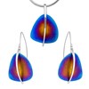 LillyMarie Women's Jewellery Set 925 Sterling Silver Unique Colour Gradient