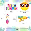 Summer Pool Beach Photo Booth Props 30 Pack Pool, Hawaiian,