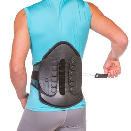 Spine Decompression Back Brace - MAC Plus Rigid Lumbosacral Corset Belt with Pulley System for Sciatica Pain, Disc Injury and After Laminectomy or Spinal Fusion Surgery (S)