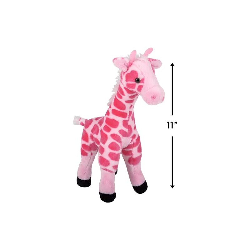 Rhode Island Novelty Pink Giraffe Plush | 11 Inches Long