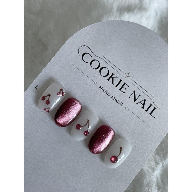 ⭐️ Soft [Milk Cherry] Magnetic Nail Tip ⭐️ - Middle
