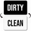 Dishwasher Magnet Clean Dirty Sign, Double-Sided Dirty Clean Magnet for