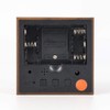 ThreeH Digital Alarm Clock,Wood LED Light Mini Cube Desk Alarm