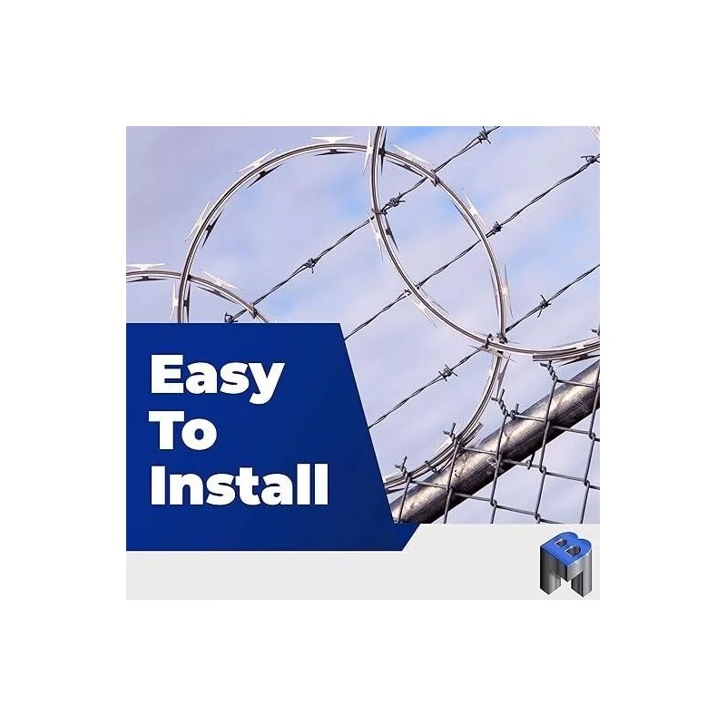 Bobco Metals Razor Wire Razor Barbed Wire Galvanized Steel 18"