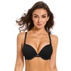 Pushlus Push Up Grueso Acolchado Plunge Underwire Camiseta Sujetador Lift
