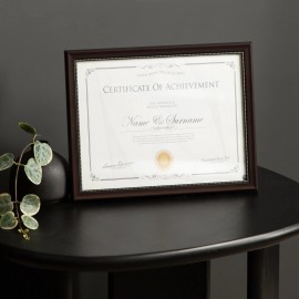 DesignOvation 8.5x11 Mahogany Document Certificate Picture Frame,8.5x11