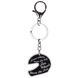 Stands Out, Supplying Outstanding Gifts Biker Soul Motorbike Helmet Novelty Quote Keyring Bag Tag Charm