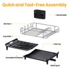 TOOLF Expandable Dish Rack, Dish Drying Rack for Kitchen Counter,