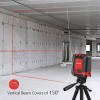 Meterk 49FT Red Cross Line Laser Level Self Leveling Measure