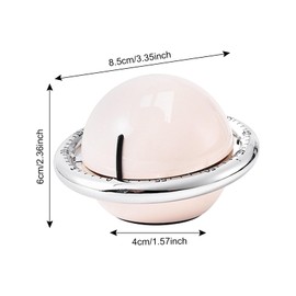 Mechanical Egg Timer, Kitchen Timer, Magnetic Kitchen Timer, Cooking Timer, Funny Planet Shape, Beige, 60 Minute Countdown Timer, for Kitchen, Cooking, Baking, Household, Learning, Sports, Office