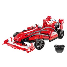 RC Remote Controlled Formula 1 Sports Car Made of CaDA Building Blocks, Plug-In Kit DIY Learning Toy, Racing Car with Clamping Blocks, Sports Vehicle for Children, Adults, Beginners and Professionals