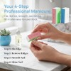 Juego profesional de limas y pulidores de uñas, 5 piezas